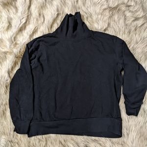 Zara Women's Black Turtle Neck Sweatshirt Size XL